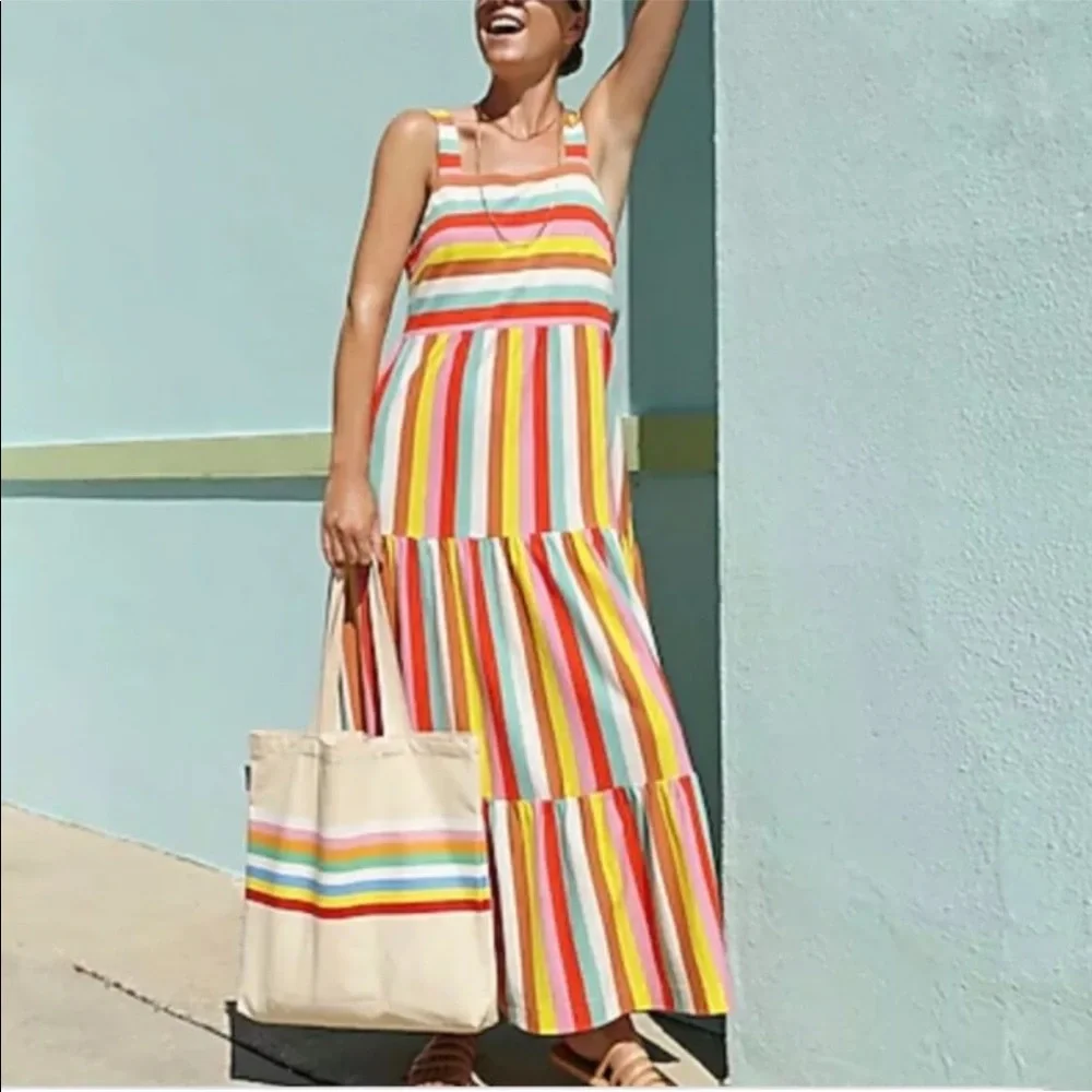 Rainbow Knit Maxi Dress- J.Crew